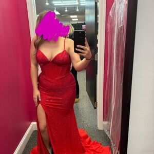 Sherri Hill Red Prom Dress